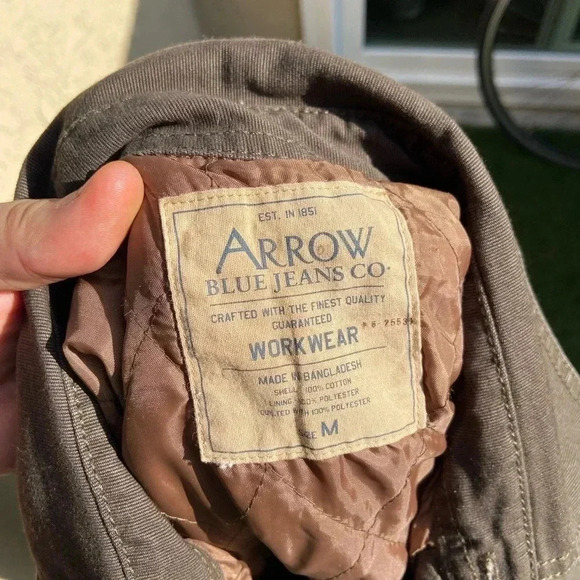 VTG 00’s / Y2K Faded Brown Workwear Mens Jacket - Picture 5 of 5